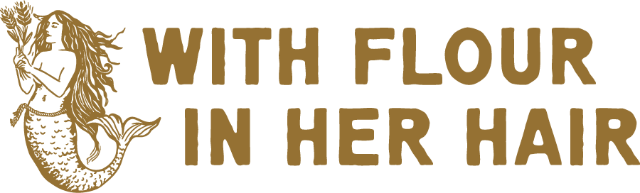 With Flour in Her Hair logo
